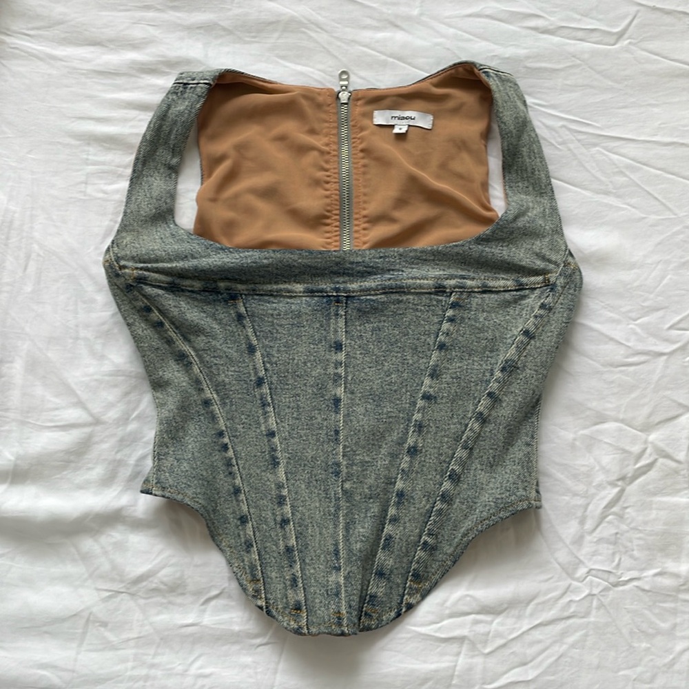 denim miaou corset